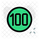 100 Km Speed  Icon