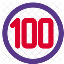 100 Km Speed  Icon