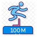 100 M Hurdles Meter Hurdles Hurdle Race Icon