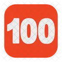 100 Number Math Icon