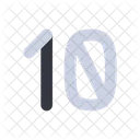 10 Numero Dez Ícone