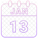 Januar Datum Kalender Symbol