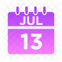 Jul Week Time Icon