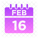 Feb Week Time Icon