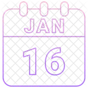 January Date Calendar Icon