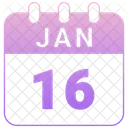 January Date Calendar Icon