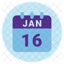 January Date Calendar Icon