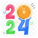 2024 Countdown New Year Timer Year 2024 Symbol