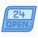 24 Hours Open  Icon