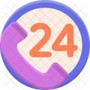 24 Hours Service  Icon