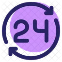 24 Hours Service  Icon