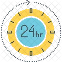 24 Stunden Service  Symbol