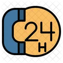 24 Stunden Support  Symbol