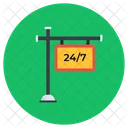 24/7 Service  Icon