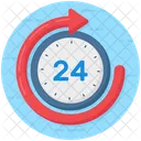 24hr Availability  Icon