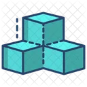 3 D Cubes Cubes 3 D Shapes Icon