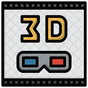 3 D Film 3 D Movie Entertainment Icon