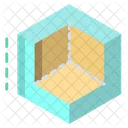 3 D Hexagon  Icon