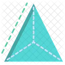 3 D Pyramid  Icon