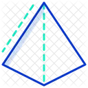 3 D Pyramid  Icon