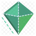 3 D Rhombus  Icon