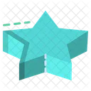 3 D Star  Icon