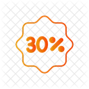 30 Percent Discount Sale Symbol