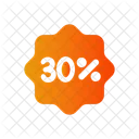 30 Percent Discount Sale Symbol