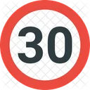 30 Speed Limit  Icon