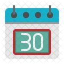 30 Datum Kalender Symbol