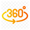 360 Degree 360 Rotation Degrees Icon