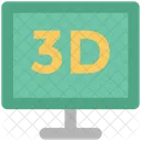 3 D、スクリーン、TFT アイコン