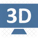 3D-Bildschirm  Symbol