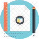 Work Stationery Ruler Icon