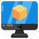 3 D Cube 3 D Cad 3 D Model Icon