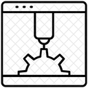 3 D Printer Additive Manufacturing 3 D Printing Icon