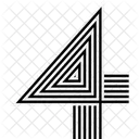 4 Four Number Icon