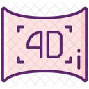 4 D Movie 4 D Cinema 4 D Film Icon