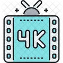 Película 4k  Icono