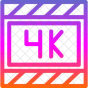 4 K Video  Icon