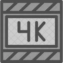 4 K Video  Icon