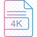 4 K File Format Symbol