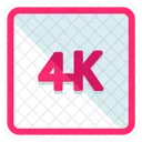 4K  Icon