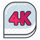 4 K Ofen Film Symbol