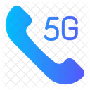 5 G Circle Phone Phone Number Icon