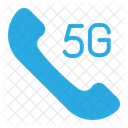 5 G Circle Phone Phone Number Icon