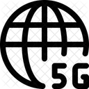 5 G Internet 5 G Verbindung 5 D Netzwerk Symbol