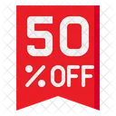 50 Percent Off  Icon