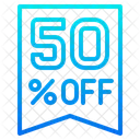 50 Percent Off  Icon