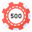 500 Poker Chip  Icon